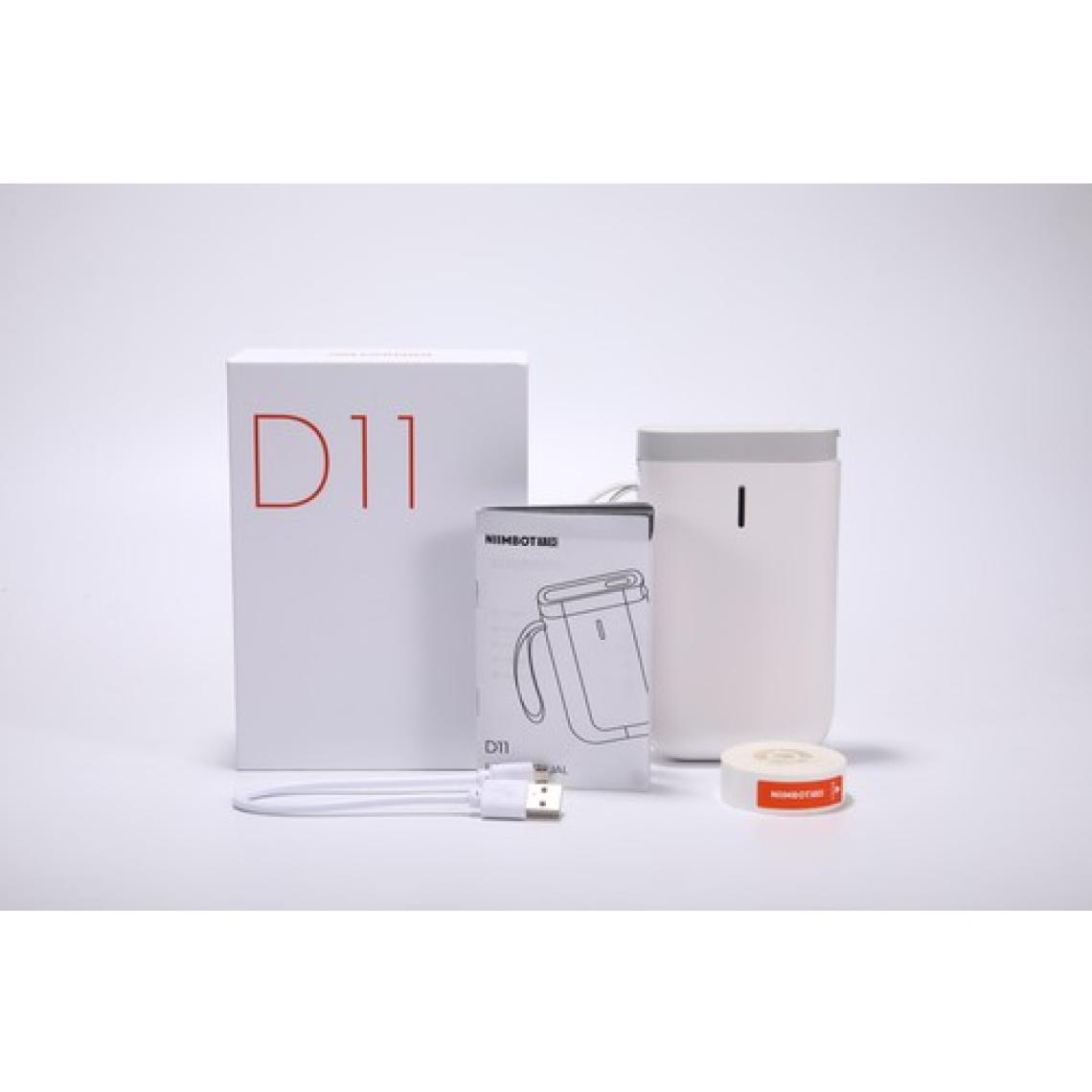 Niimbot D11 Bluetooth Taşınabilir Termal Etiket Yazıcı - Beyaz