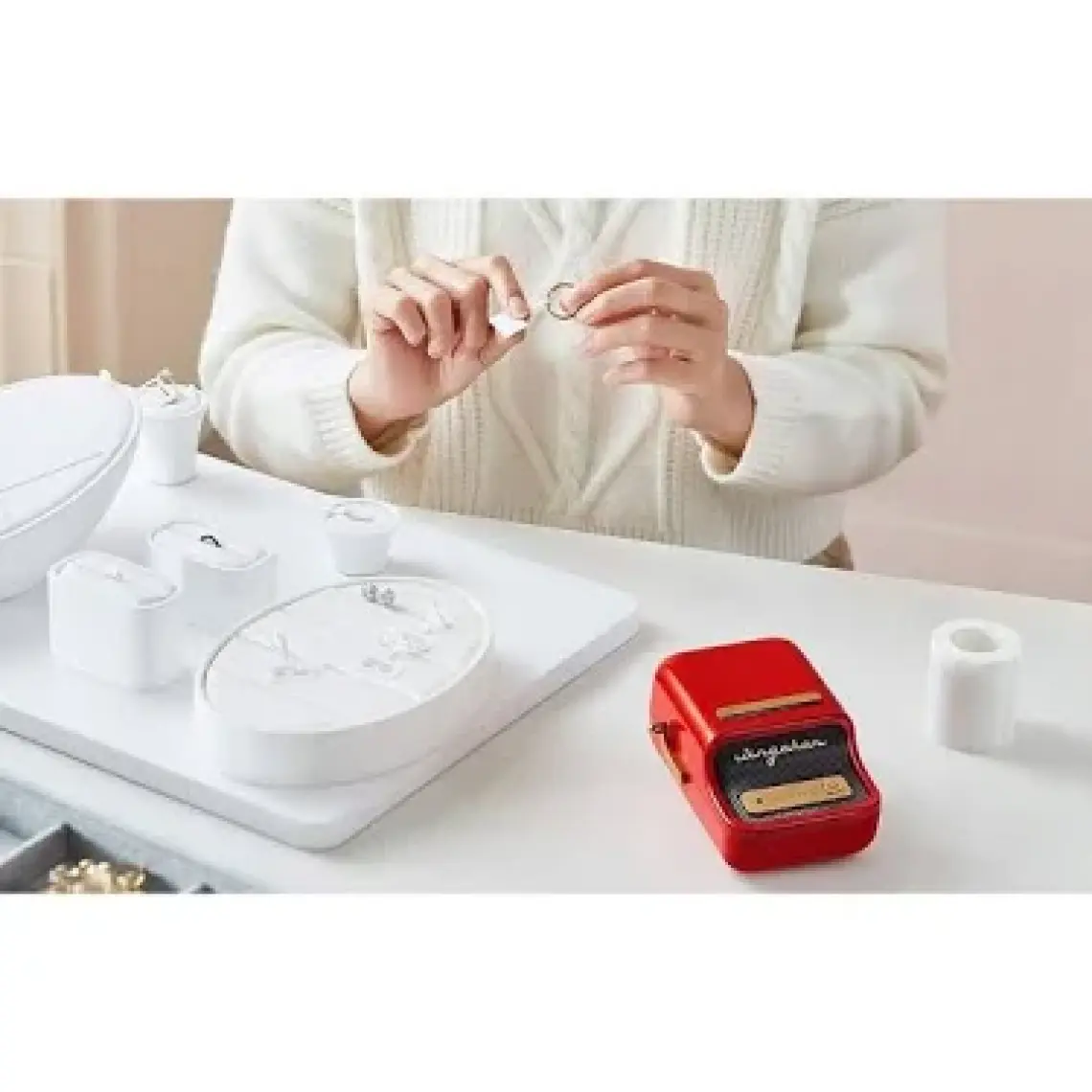 Niimbot B21S Bluetooth Taşınabilir Termal Etiket Yazıcı - Kırmızı