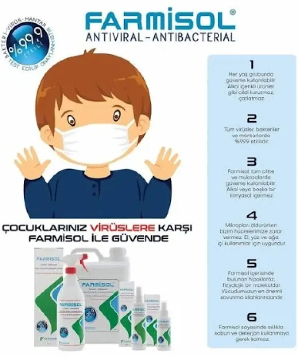 Farmisol Antiseptik 1 Litre - Dezenfektan
