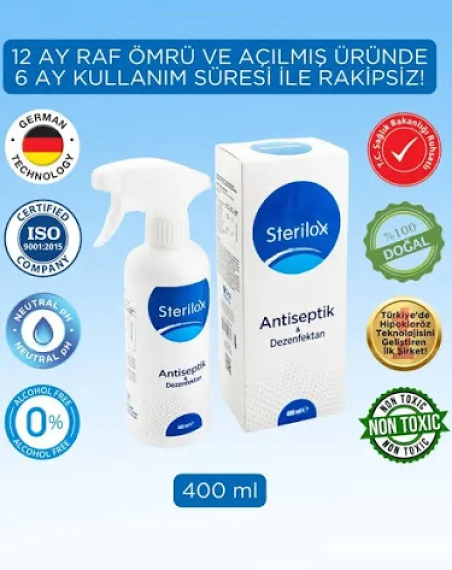Sterilox Antiseptik & Dezenfektan (Hipokloröz) 400 ml