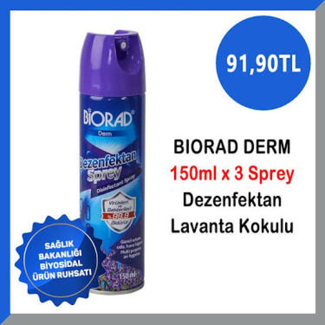 Biorad Dezenfektan Sprey Limon 150 ml