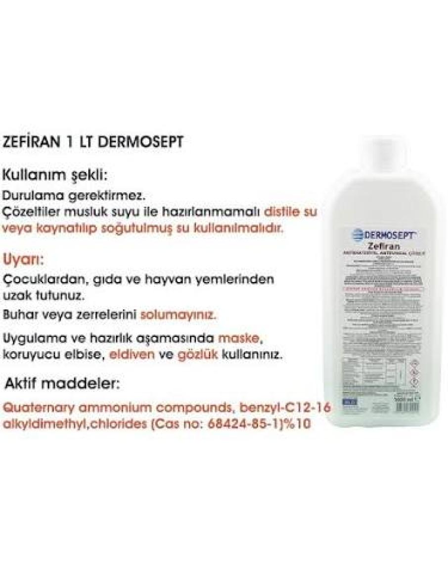 Dermosept Zefiran Çözelti 1000 ml Antiibakteriyel