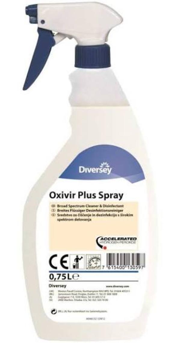 Diversey Oxivir Plus Spray Dezenfektanlı Yüzey Temizleyici 750 ml