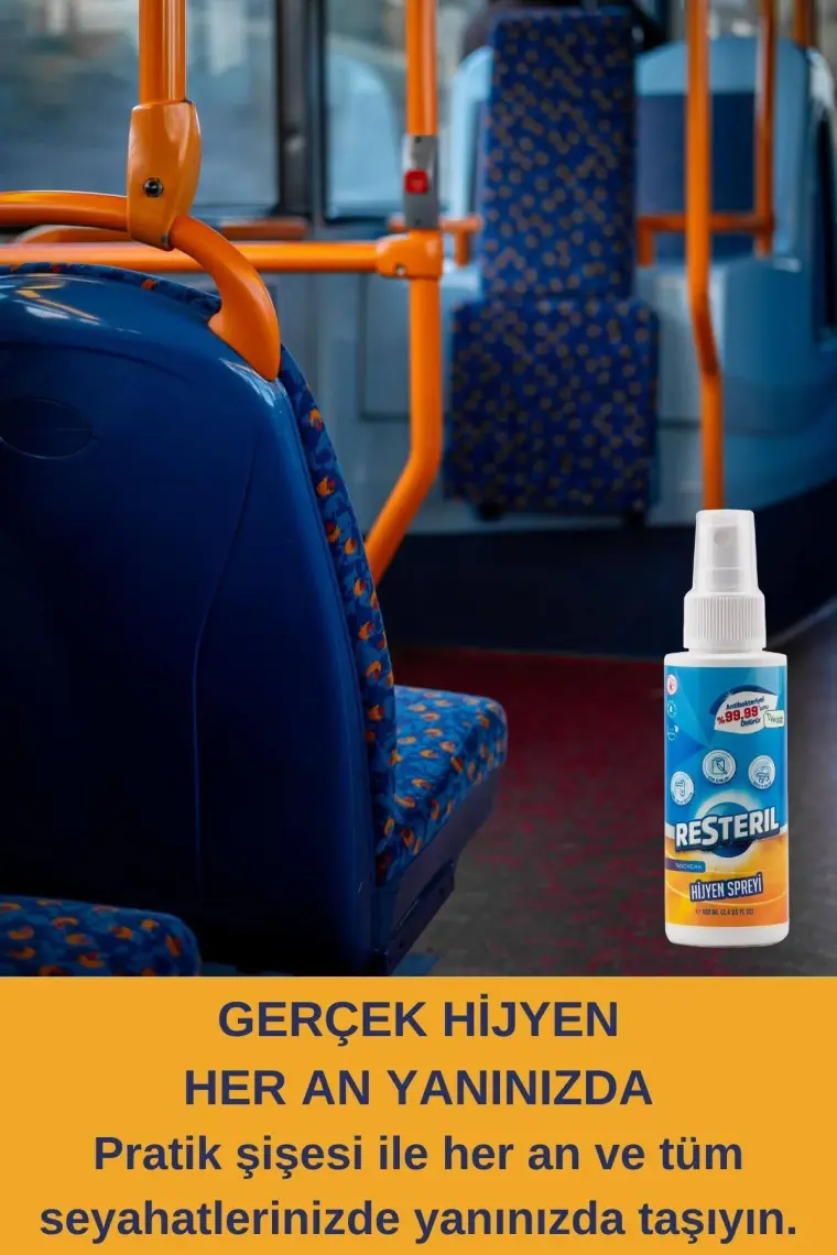 Hijyen Spreyi 100ml Alkolsüz Klozet Kapağı Temizleyici Seyahat Dezenfektan