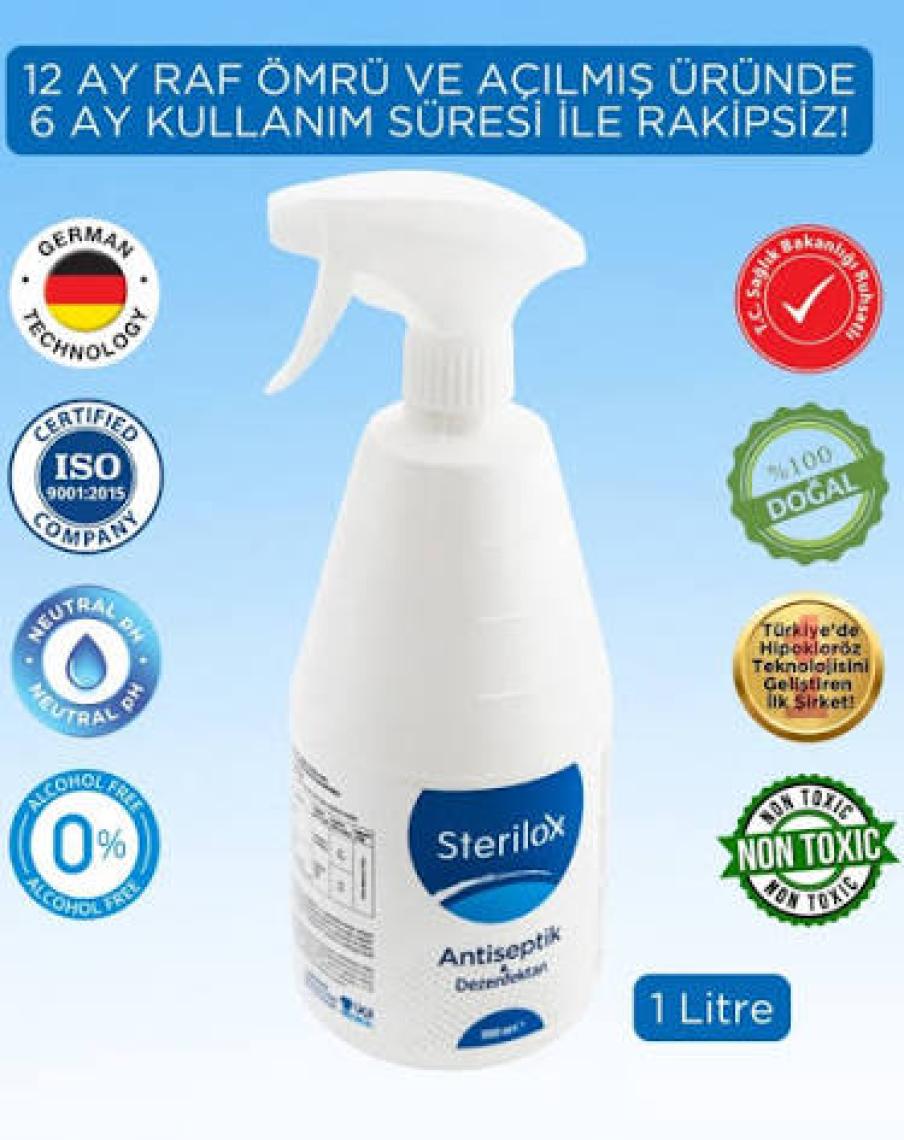 Sterilox Antiseptik & Dezenfektan (Hipokloröz) 1 Litre