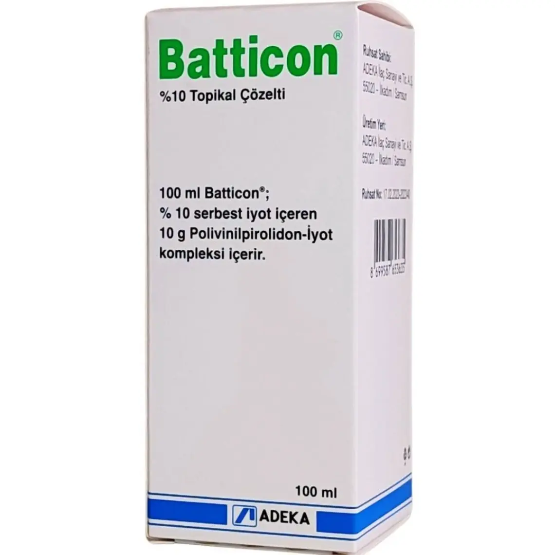 Batticon  Solüsyon 100 ml