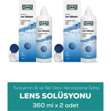 Uppo Moist Lens  Solüsyonu 360 ml 2 Li Paket Türkiye'de ve Dünya'da Ozanlama Teknolojisi ile Üretilen Ilk Solüsyon