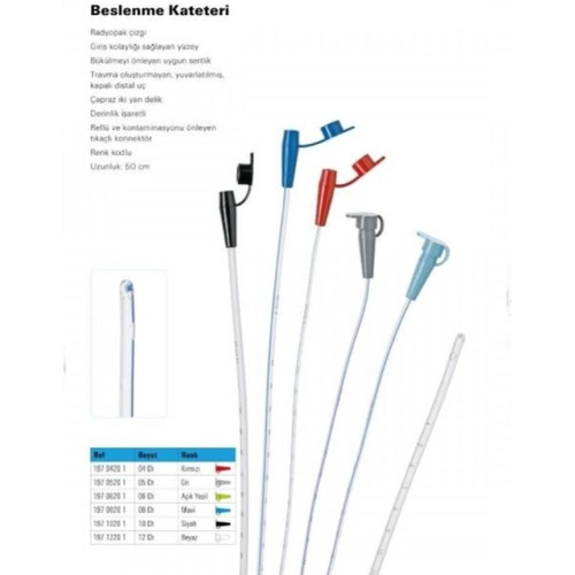 Kocmed Bıçakcılar Beslenme Sonda,kateteri Sondası 8 Numara (Emzirme Dest.) 10 Ad