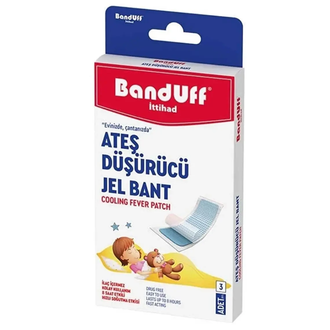 Banduff Isı Düşürücü Jel Bant 3lü
