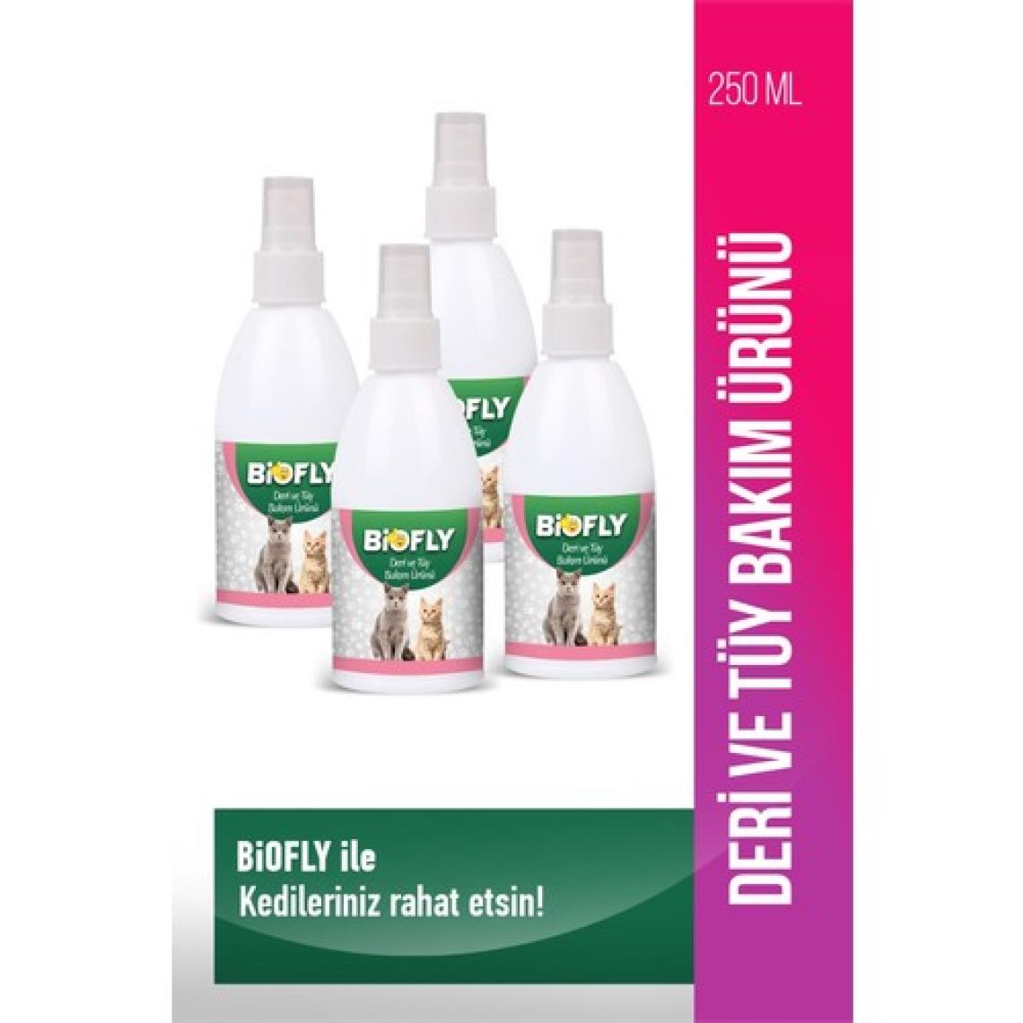 Biofly Kedi Deri ve Tüy Bakım(Bit ve Pire) Spreyi 250 Ml. 4  Adet