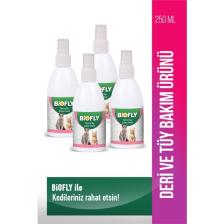 Biofly Kedi Deri ve Tüy Bakım(Bit ve Pire) Spreyi 250 Ml. 4  Adet