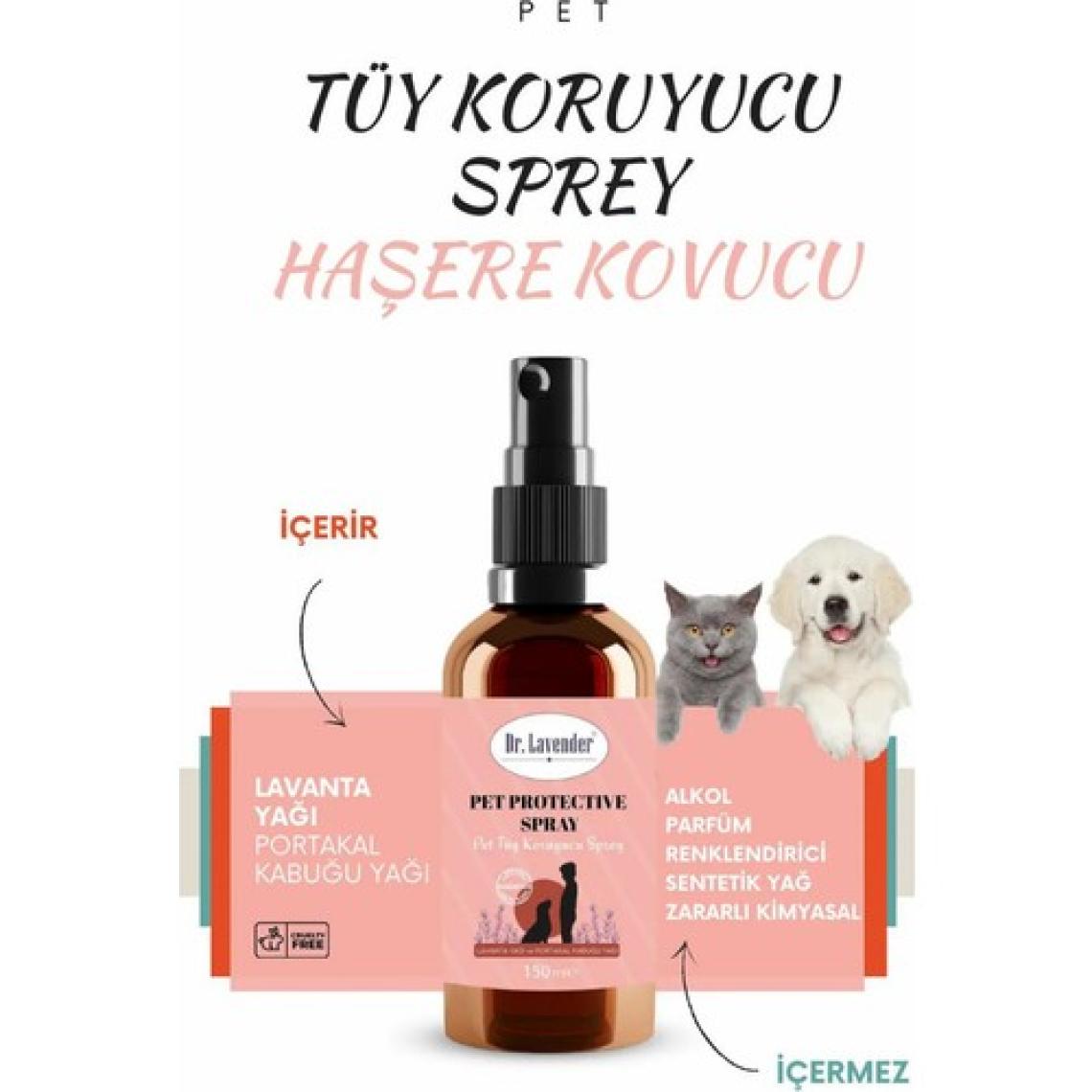 Dr. Lavender Köpekler Için Lavanta ve Portakal Kabuğu Yağlı Haşere Kovucu Tüy Bakım Spreyi Bit Kene Pire Kovucu