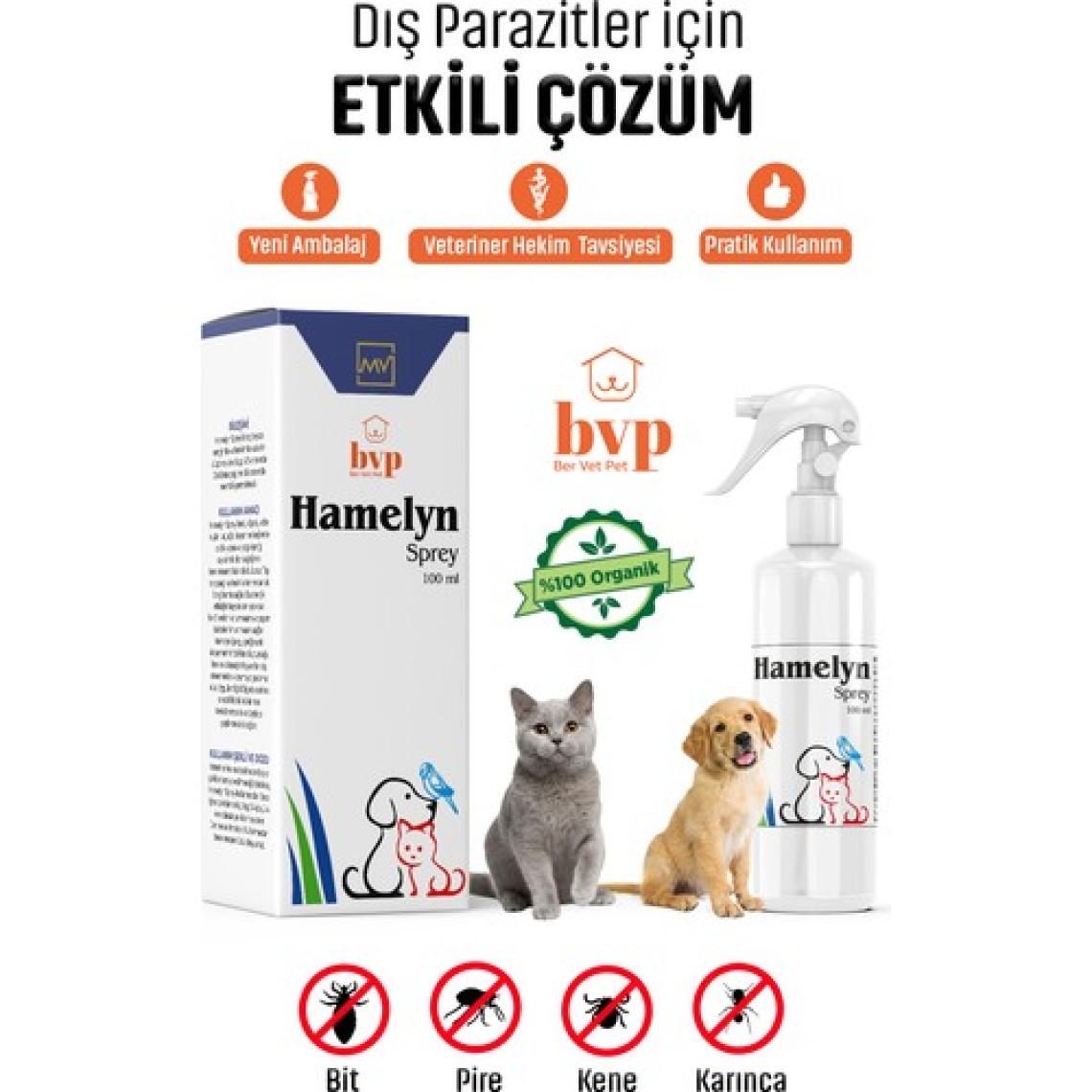 İstanbul Kimya Hamelyn Bit, Pire, Kene, Spreyi Köpek, Kedi, Kafes Kuşları 100 Ml