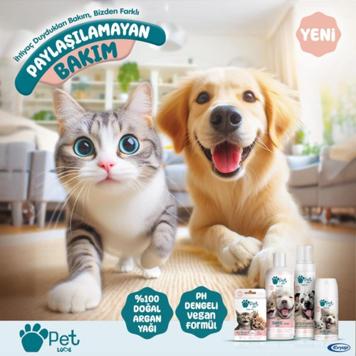 Pet Love Kediler Için Tüy Bakım Yağı 5x1 ml 100% Doğal Argan Yağlı