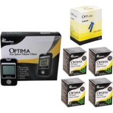 Optima Şeker Ölçümcihazı + 200 Adet Ölçümstribi + 100 Adet Lanset