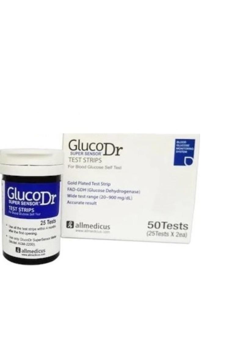 Gluco DR Glucodr Super Sensor Strip 50 Adet