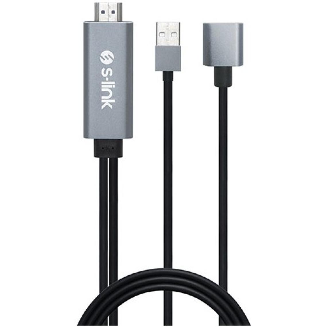 S-Link SL-IPH25 HDMI To Usb-F 2m Mobil Telefon Uyumlu Görüntü Aktarıcı Kablo