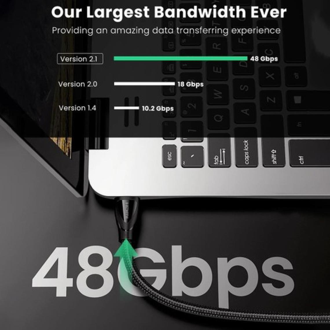 Ugreen 8K Ultra HD HDMI 2.1 Görüntü Aktarma Kablosu 1 Metre