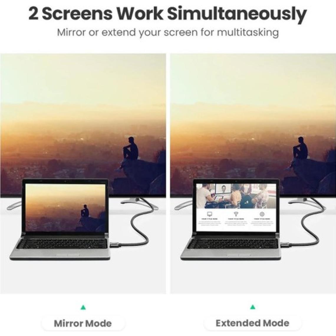 Ugreen 8k 60Hz HDMI 2.1 Örgülü Görüntü Aktarma Kablosu 1.5 Metre