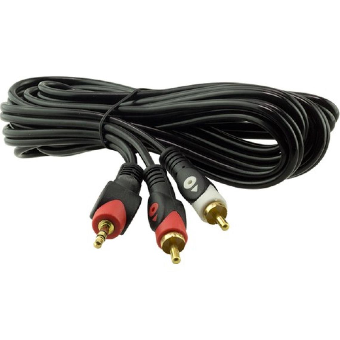 Powermaster 2 Rca Erkek + 3.5 Mm Stereo Erkek 3 Metre 1.Kalite Kablo