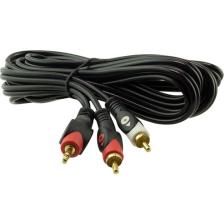 Powermaster 2 Rca Erkek + 3.5 Mm Stereo Erkek 3 Metre 1.Kalite Kablo