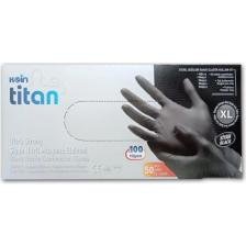 Koin Titan Siyah Nitril Eldiven Tozsuz Dayanıklı ve Hijyenik XL 50’li