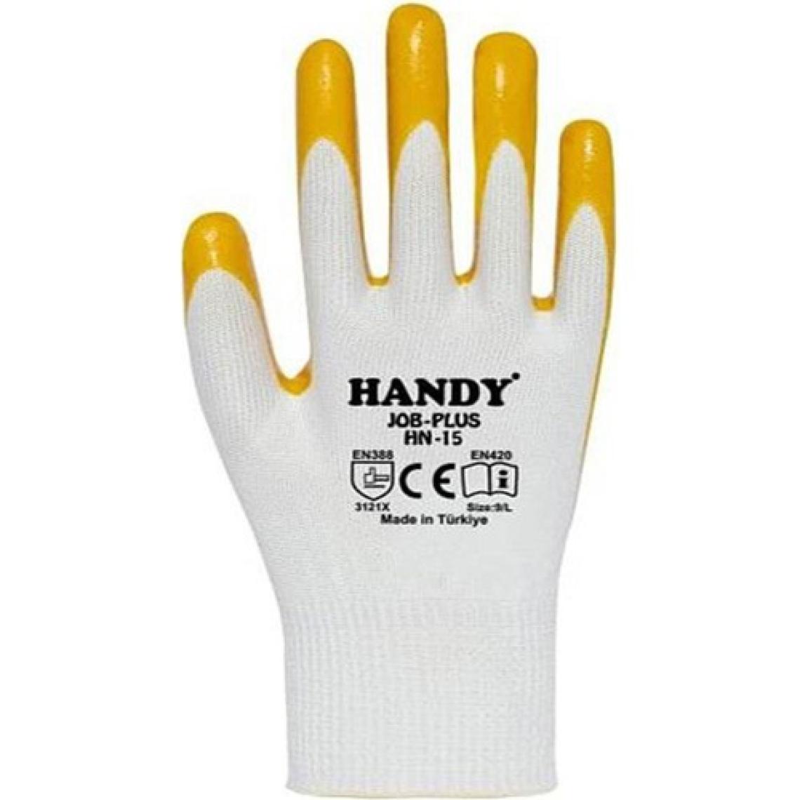 Handy Hn-15 Nitril Kaplama Iş Eldiveni Sanayi Inşaat Usta Eldiven 10/xl 1 Çift