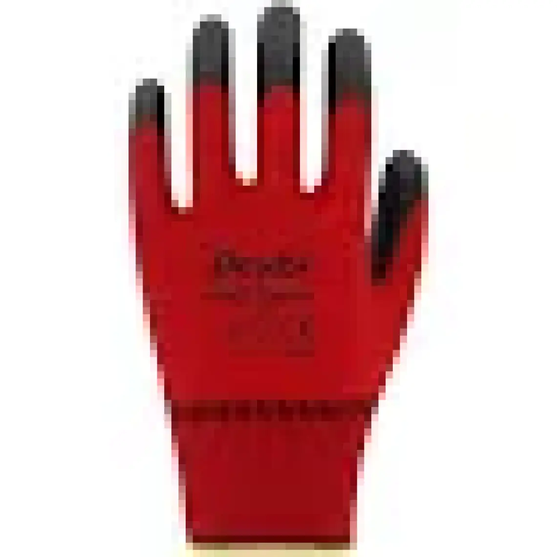 Beybi Pn5 Zebra Kırmızı Polyester Örme Nitril Eldiven