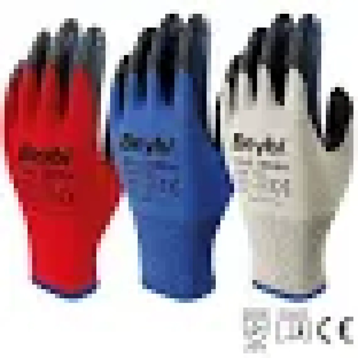 Beybi Pn5 Zebra Kırmızı Polyester Örme Nitril Eldiven