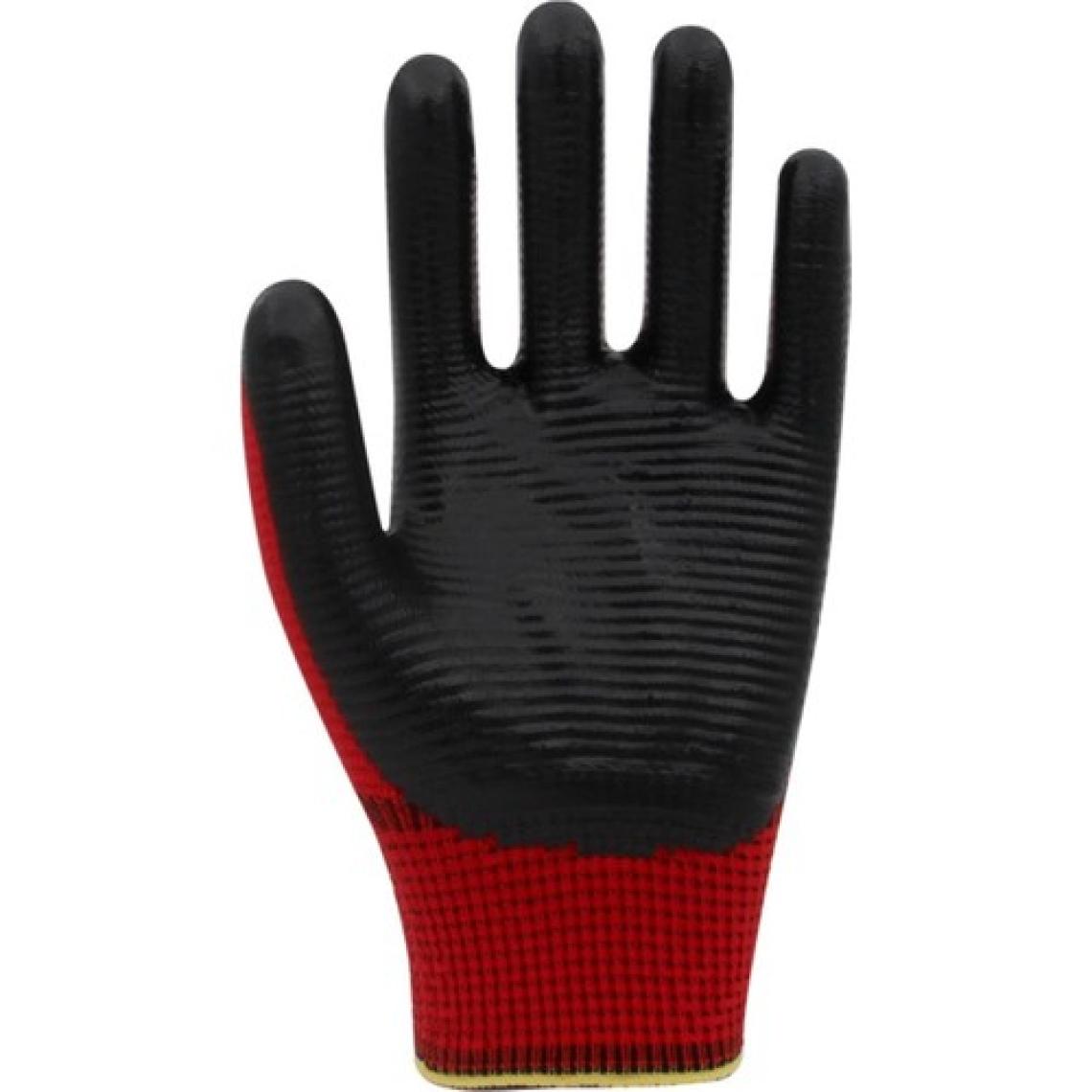 Beybi PN5 Zebra Polyester Örme Nitril İş Eldiveni 9 Numara