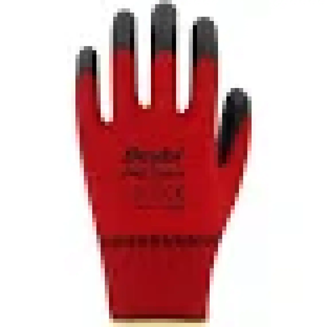Beybi Pn5 Zebra Kırmızı Polyester Örme Nitril Eldiven