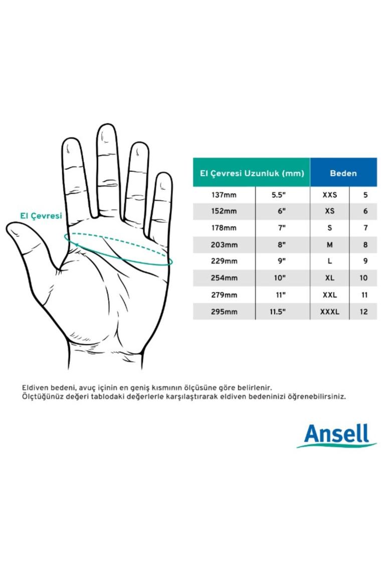 Ansell Hyflex 48-105 Aşınma Dirençli İş Eldiveni