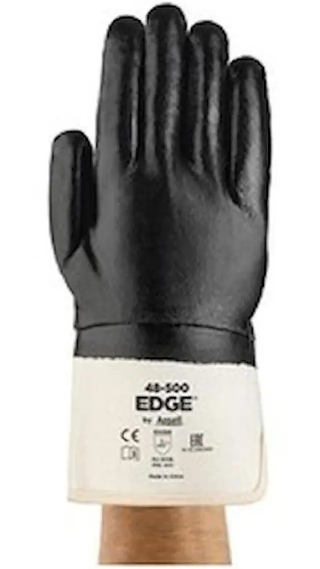 Ansell Edge 48-500 Yağ ve Sıvı Tutmaz Aşınma Dirençli Nitril Iş Eldiveni