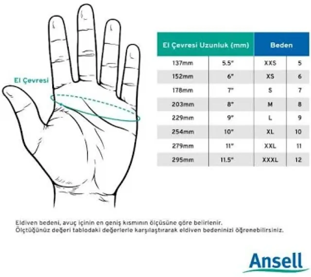 Ansell Hyflex 11-939 Kesilme Dirençli Iş Eldiveni