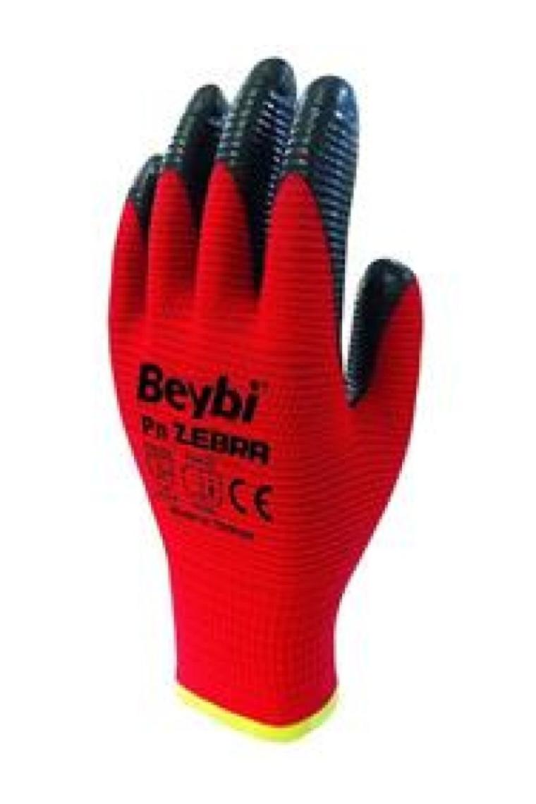 Nitril Pmk Pn5 Kırmzı Siyah 9 Beden 12li Paket