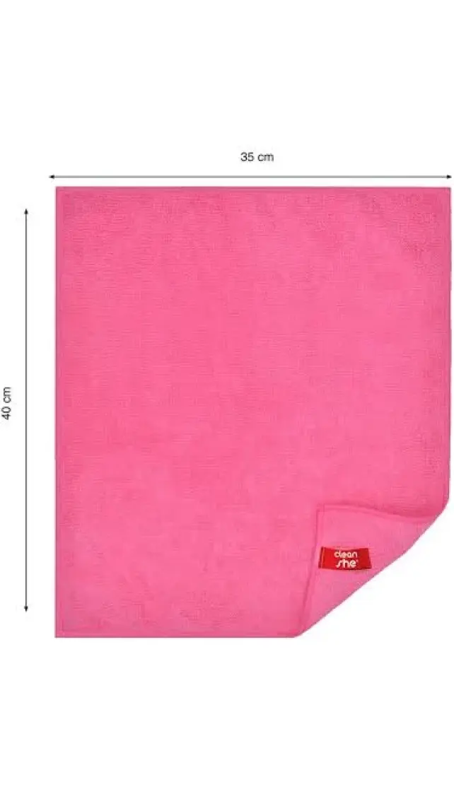 Cleanshe Klasik Seri Mikrofiber Genel Temizlik Bezi 12'li Set 35X40 Standart Temizlik