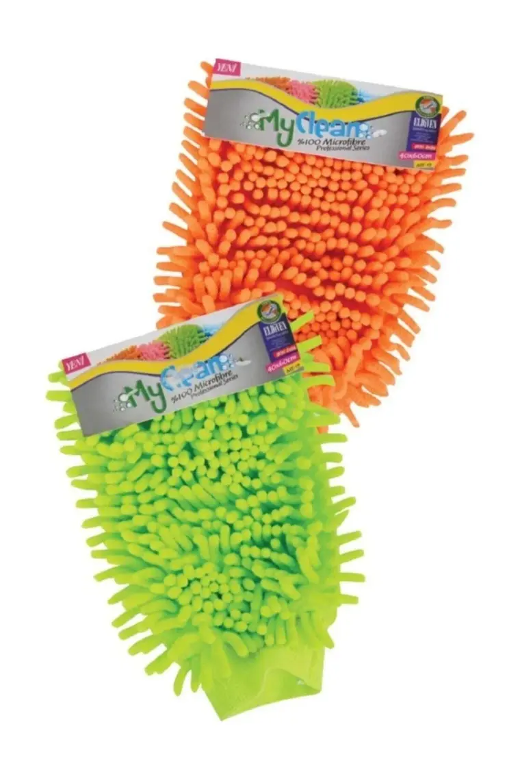 Myclean Mikrofiber Temizlik Bezi Şönil Makarna Eldiven