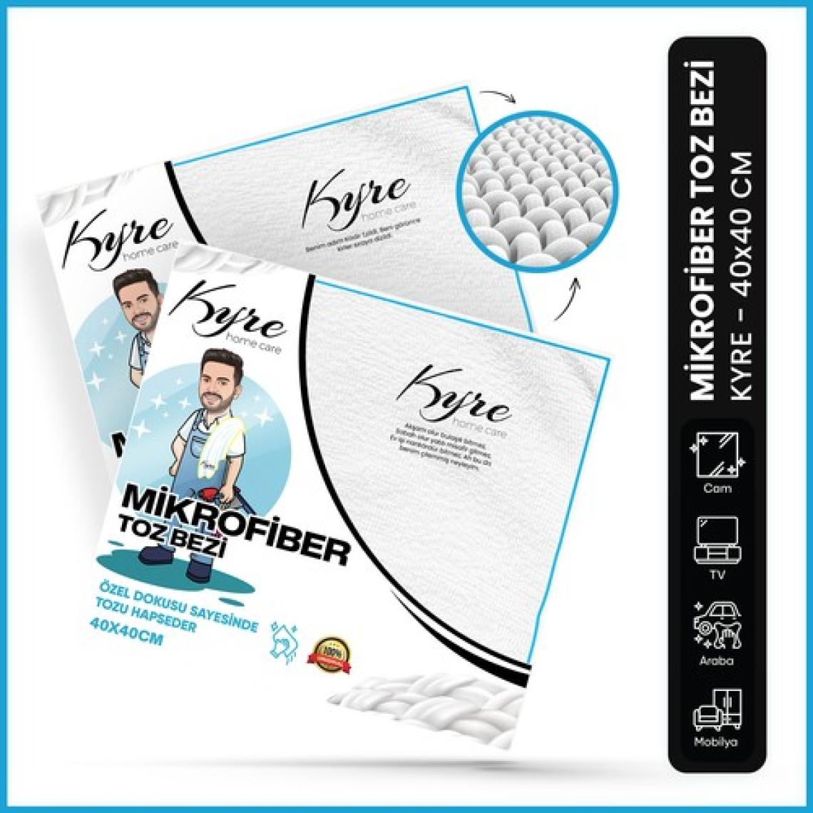 Kyre Mikrofiber Temizlik Bezi 40x40 cm - Anti-Statik, Çok Amaçlı ve Ergonomik Tasarım