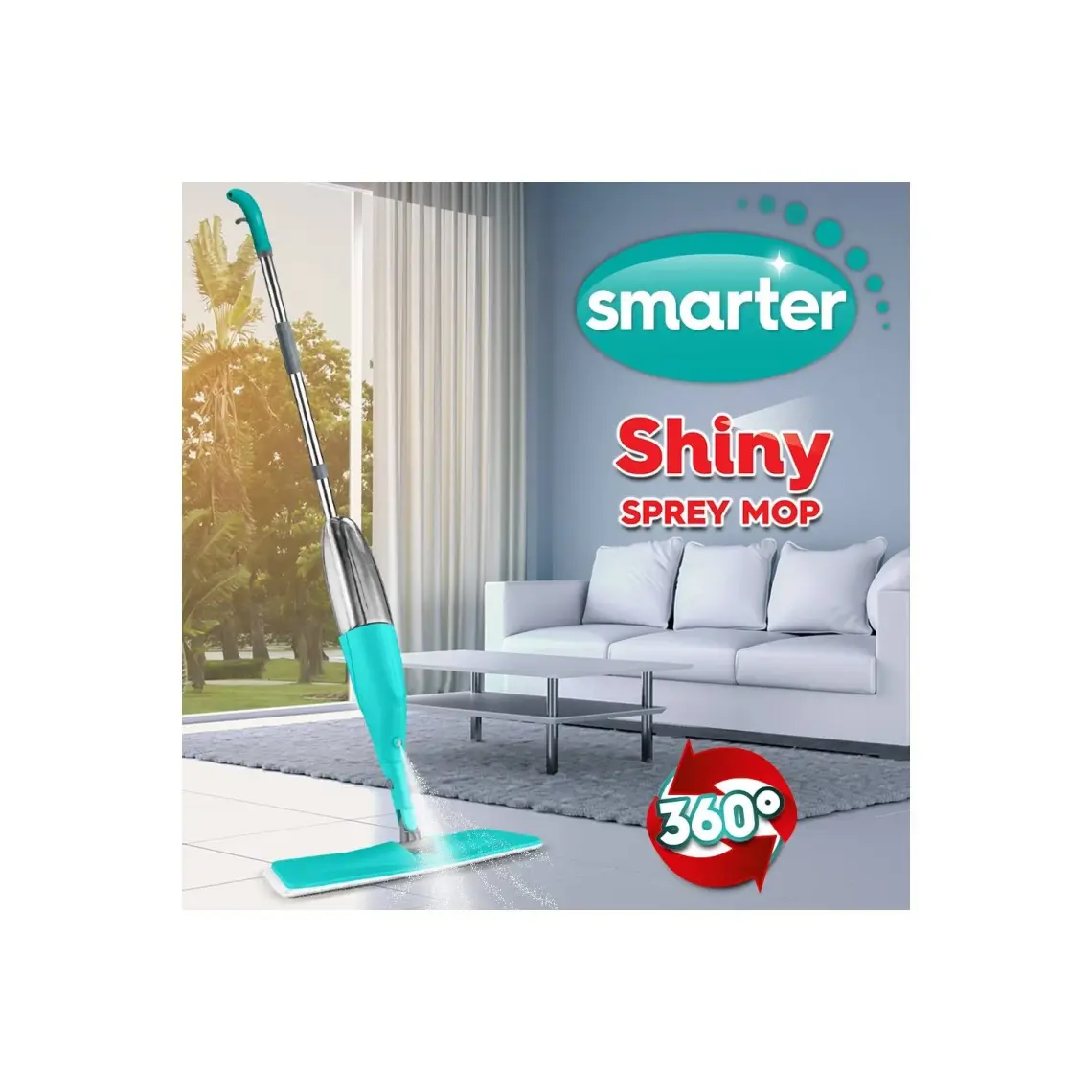 Smarter Shiny Sprey Mop + Yedek Mop