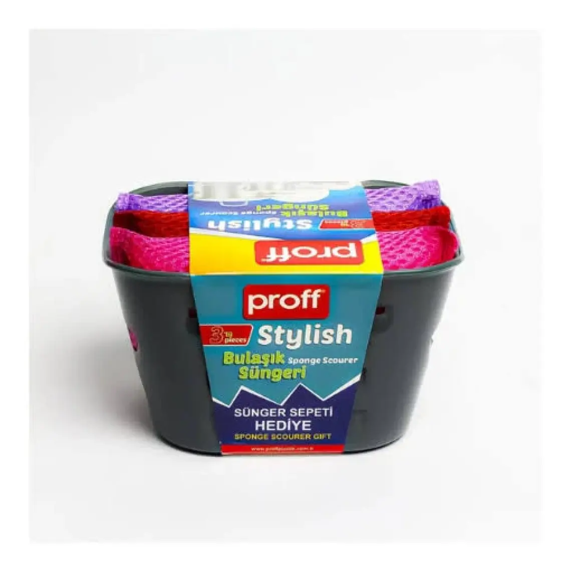 Proff Stylish 3'lü Sepetli Sünger