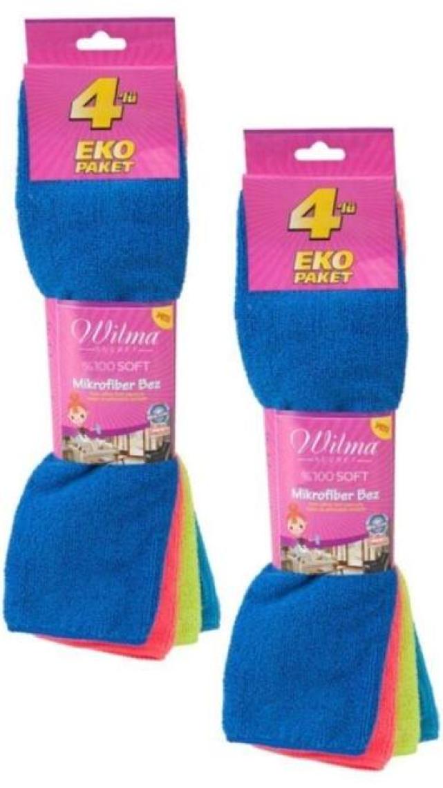 Wilma Secret 8' Li Trend Mikrofiber Temizlik Bezi