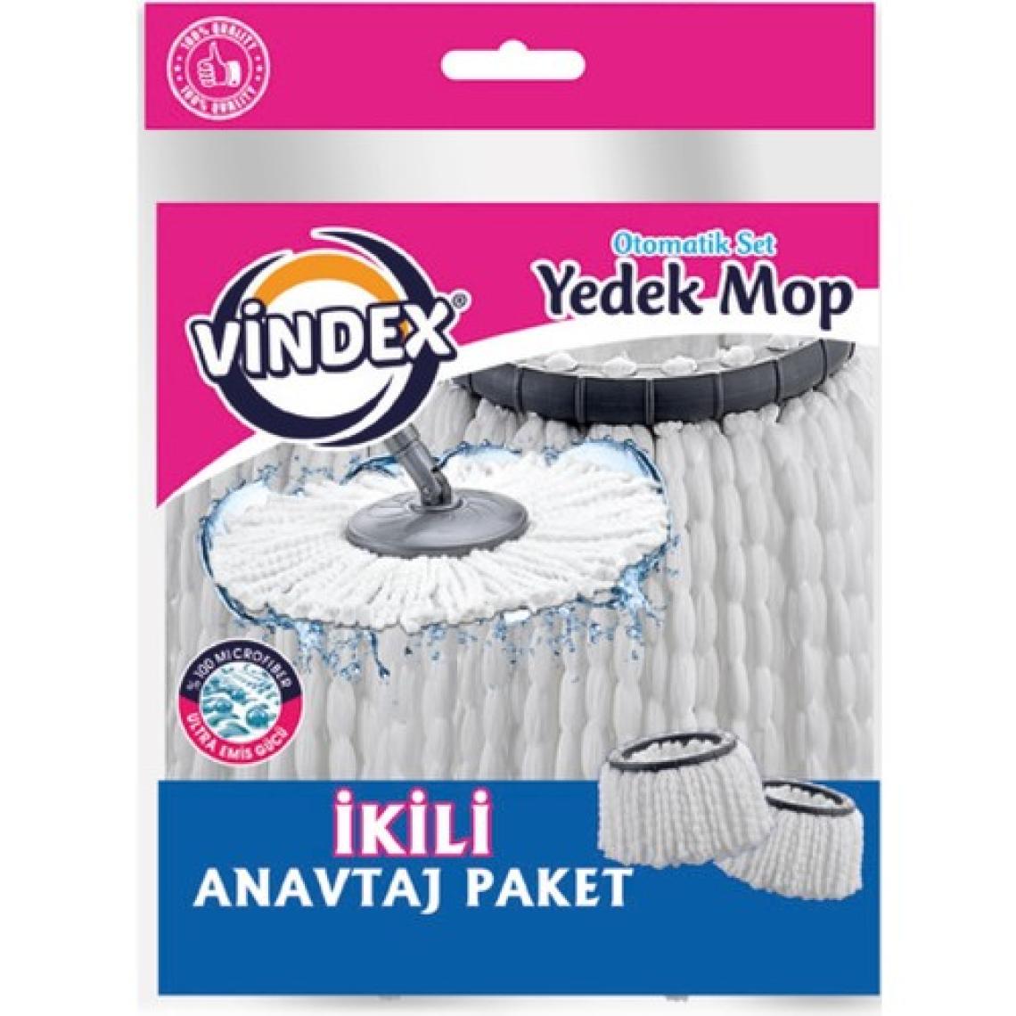 Vindex Otomatik Mikrofiber Yedek Mop 2'li
