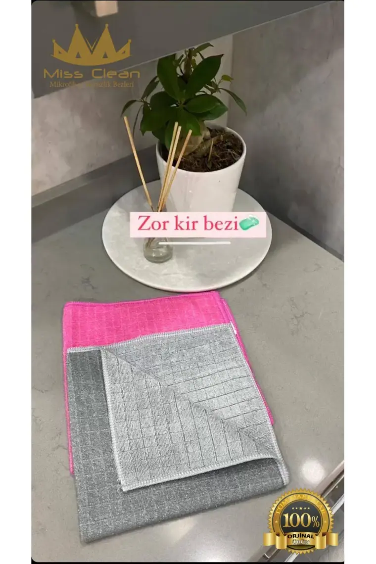 Missclean Banyo Fayans ve Duşakabin Temizlik Bezi 3'lü