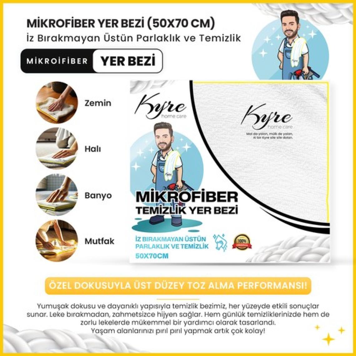 Kyre Mikrofiber Temizlik Yer Bezi