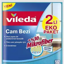 Vileda Mikrofiber Cam Bezi 39 x 34 cm 2 Adet