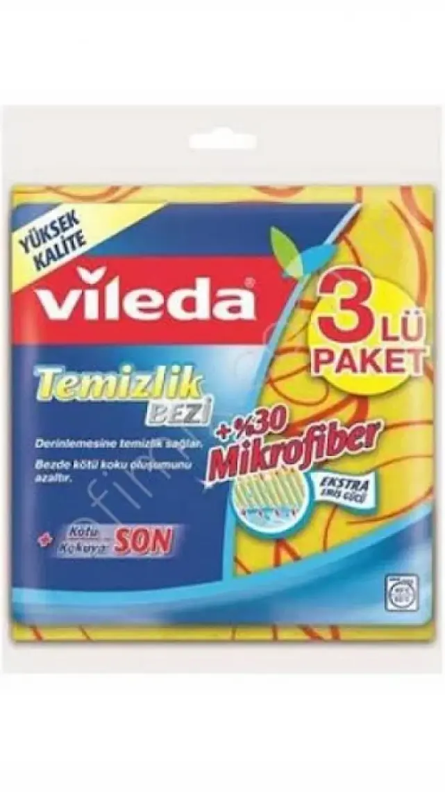Vileda Mikrofiber Cam Bezi 39 x 34 cm 2 Adet