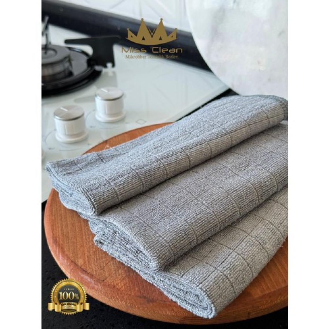 Missclean 3'lü Profosyonel Mutfak Bezi 40*40 cm Koku Yapmaz Leke Tutmaz