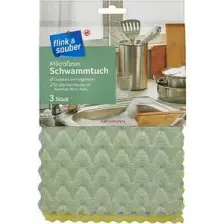 Flink & Sauber Mikrofiber Sünger Bez 17 x 22 cm 3'lü
