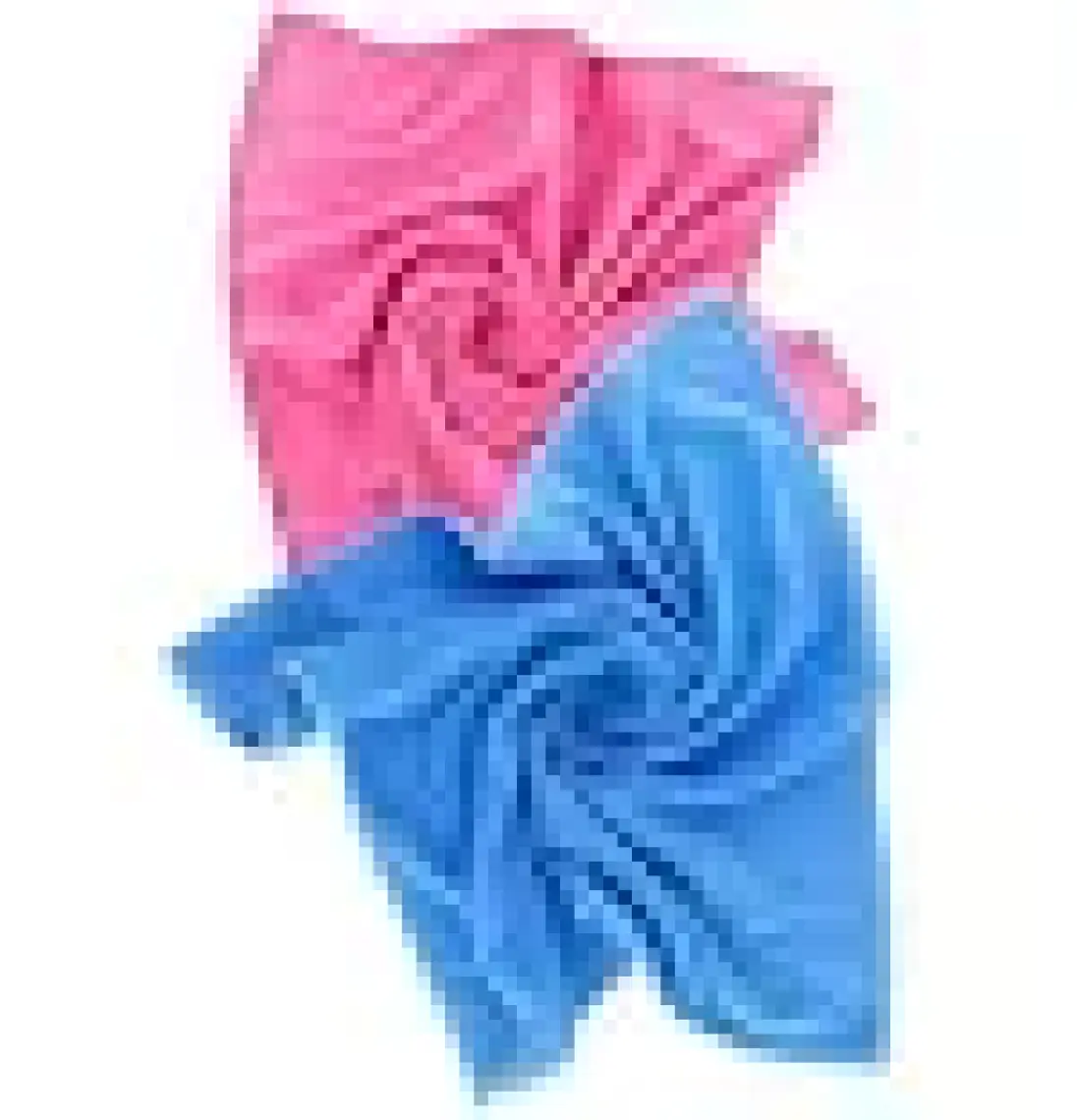 Silver Home 2li Mikrofiber 40X40CM Genel Temizlik Bezi - Pembe/mavi