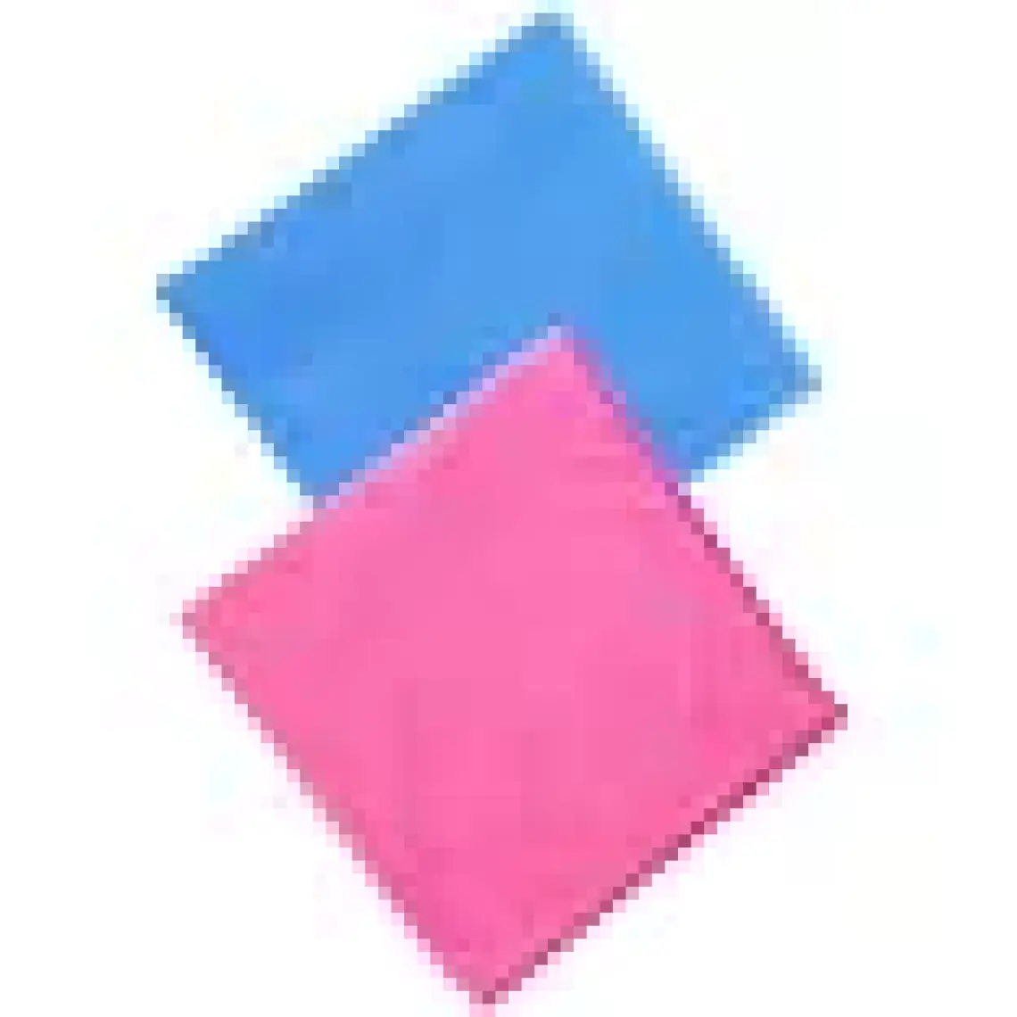 Silver Home 2li Mikrofiber 40X40CM Genel Temizlik Bezi - Pembe/mavi